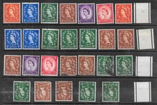 GB QEII Stamps Wildings x 30 Graphites w/m Upright and Inverted (658)