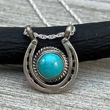 18" Sterling Silver Turquoise