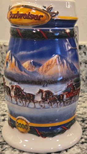 Budweiser 2000 holiday stein - 2000,