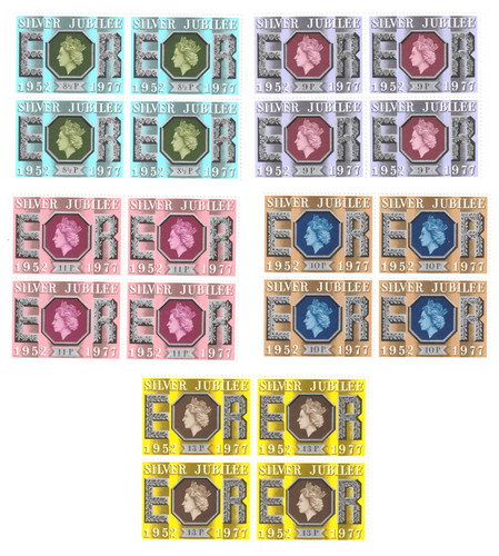 1977 mint blocks of 4 - mint,