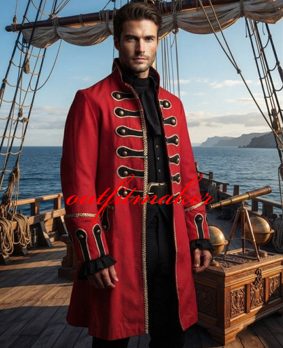 Men 18th century style red - men's,