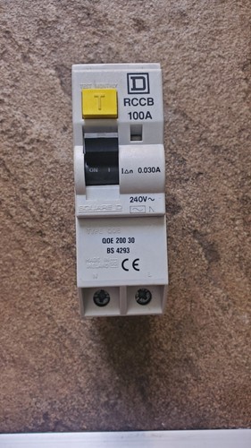 100a rccb mains switch - mains, with