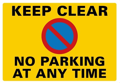 Personalised keep clear - keep, no