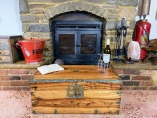 Camphor wood campaign chest - wood,