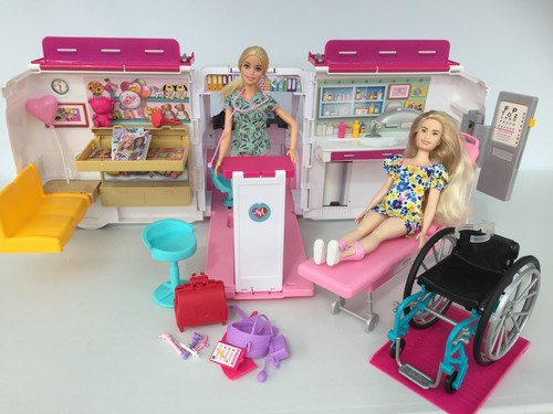 Barbie ambulance care clinic - care,
