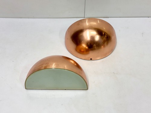 Antique copper ship sconce - antique,