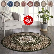 Traditional Round Circle Rugs Large Living Room Carpet Soft Rug 120x120 cm Size*