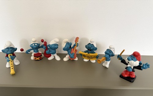 Vintage smurf band schleich - vintage,