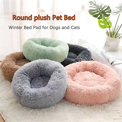 Plush faux fur donut - fur, –