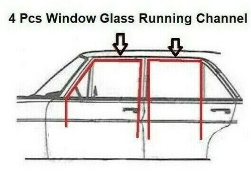Rubber door window running - rubber,