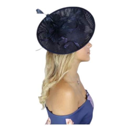 Large flower feather hair - large, hat