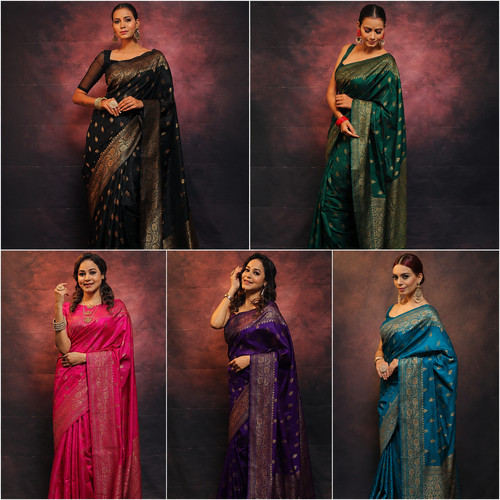 Pure silk designer pink saree - designer,