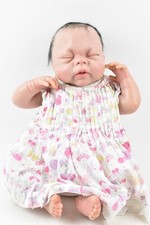 Girl Reborn Baby Huti B A.D.G 04 Silicone New Born Doll Sleeping Closed Eyes 
