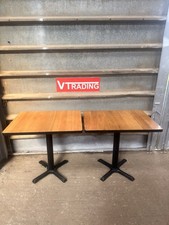 16x wooden cafe bistro tables - cafe,