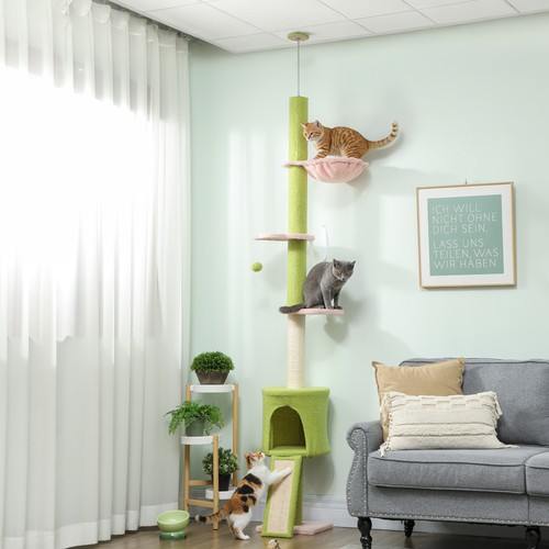 Pawhut floor ceiling cat - floor,