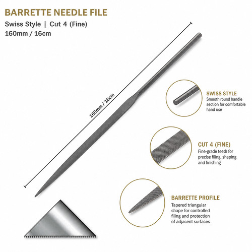 Swiss style barrette needle - style,
