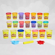 Play-Doh Bright 'n Happy Variety Pack with 21 Pots Including Sparkle & Metallic