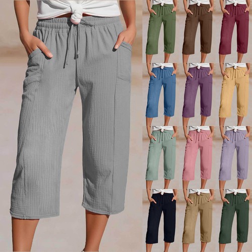 Women cotton linen elastics - women's,
