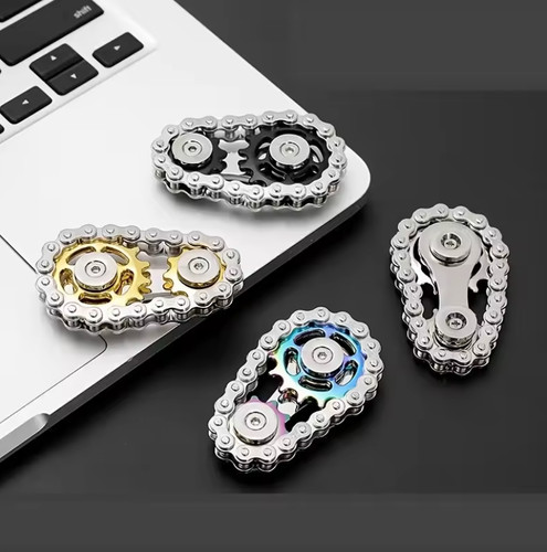 Metal bike chain fidget - metal,