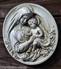 Madonna and child round wall - child,
