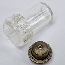 Leitz Wetzlar 6 ohne Deckglas Tubusl.215mm Microscope Objective + Canister Case