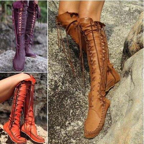 Womens combat gladiator knee - womens,