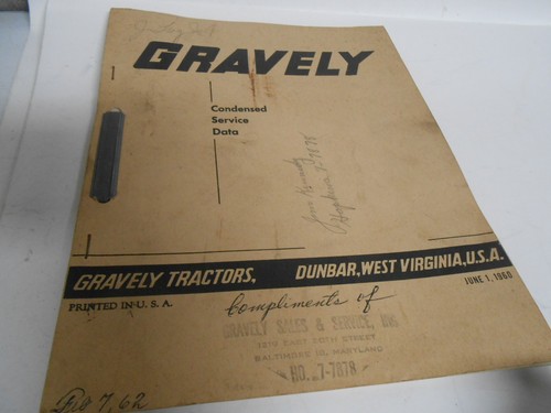 Gravely 1960 walk behind - gravely,