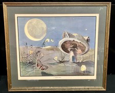 Large 1950 ENID BLYTON NATURE PRINT By EILEEN SOPER Framed & Mounted