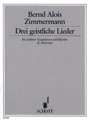 Drei geistliche lieder medium - lieder,