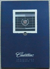 CADILLAC SEVILLE STS & ELDORADO TC Car Sales Brochure 1994 DUTCH TEXT