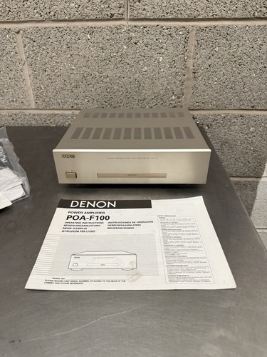 Denon poa f100 power amplifier - denon, poa-f100