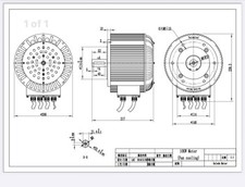 Goldenmotor 48v DC 10kw Electric Motor 