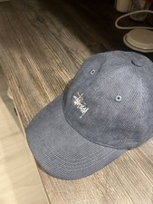 Stussy Corduroy Blue Low Pro Cap, Adjustable, One Size Brand New