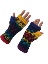 Hand Knitted Lined Wool Wrist
