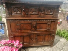 Antique court cupboard with