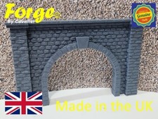 OO Gauge Tunnel Single Track Stone Portal Model Railway Train Layout 1:76 Scale