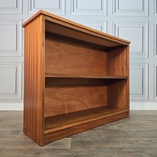 Vintage Mahogany Bookcase – Retro Shelf Library Shelves - Mid Century - Wooden