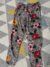 Matalan Ladies Floral Summer Trousers Size 14 Brand New With Tags
