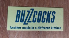 Original Vintage 1970s BUZZCOCKS Another music  PROMO STICKER 5x2in.