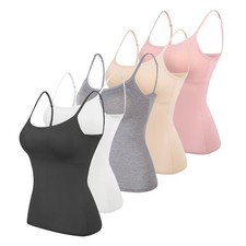 Womens Padded Cami Tank Vest