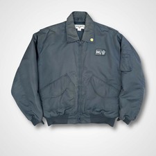 Vintage 90s 2000S Naf Naf CWU Military Bomber Jacket Blue Grey - XL