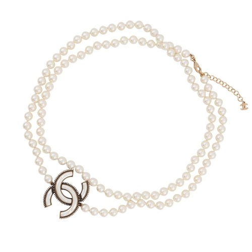 Chanel long necklace with coco - long,