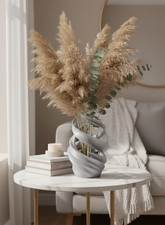 8" Tall Sculptural Silver