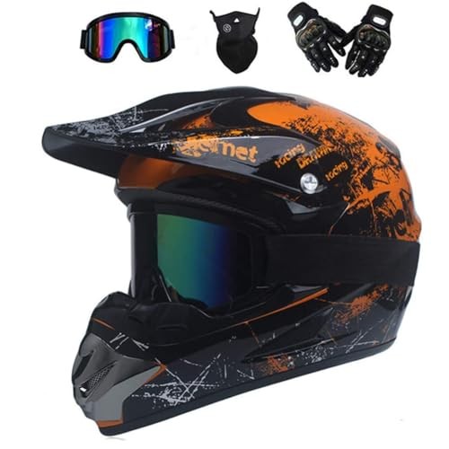 Motocross helmet with goggles - motocross,