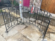 Spiral Staircase Bannister Railings Balcony Arch 180 Degrees Curve Metal Steel