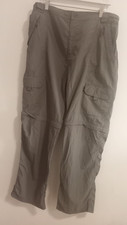 Gents Mountain Life Extreme Lightweight Zip Off Trousers /Shorts Grey 40w 32L