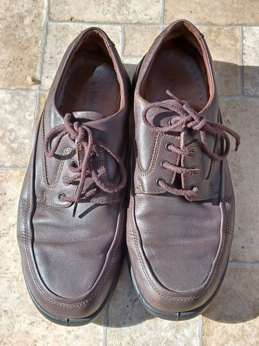 Dark brown leather padders - leather,