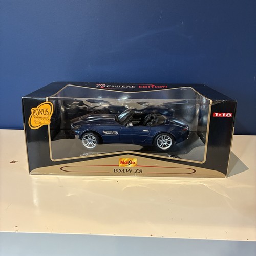 Maisto bmw blue - blue, 1:18