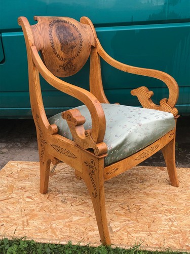 Biedermeier armchair - armchair,