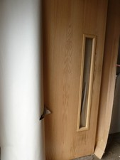 Pair of new fire doors glazed